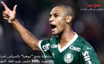 برشلونة يضع "جوهرة" بالميراس تحت المجهر.. و100 مليون يورو تعقد المهمة